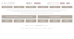 Desktop Screenshot of cosmeticsalacarte.com